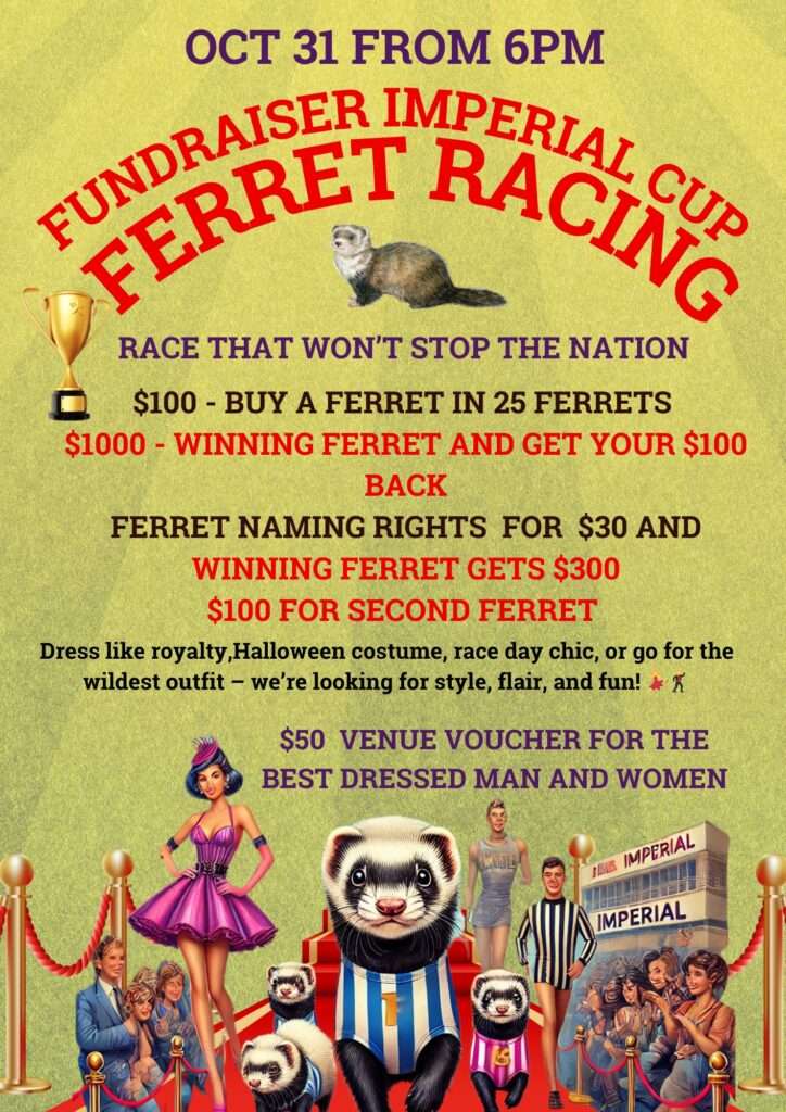 Fundraiser Imperial Cup - Ferret Racing @ Imperial Hotel Avenel