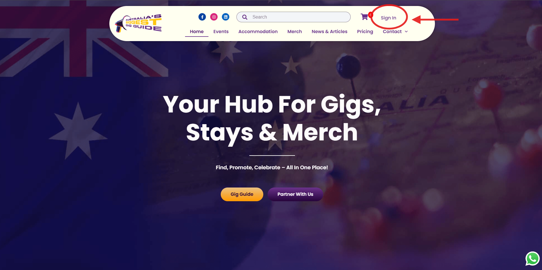 Screenshot showing the step-by-step process before registering for ABBG, including login instructions for users.