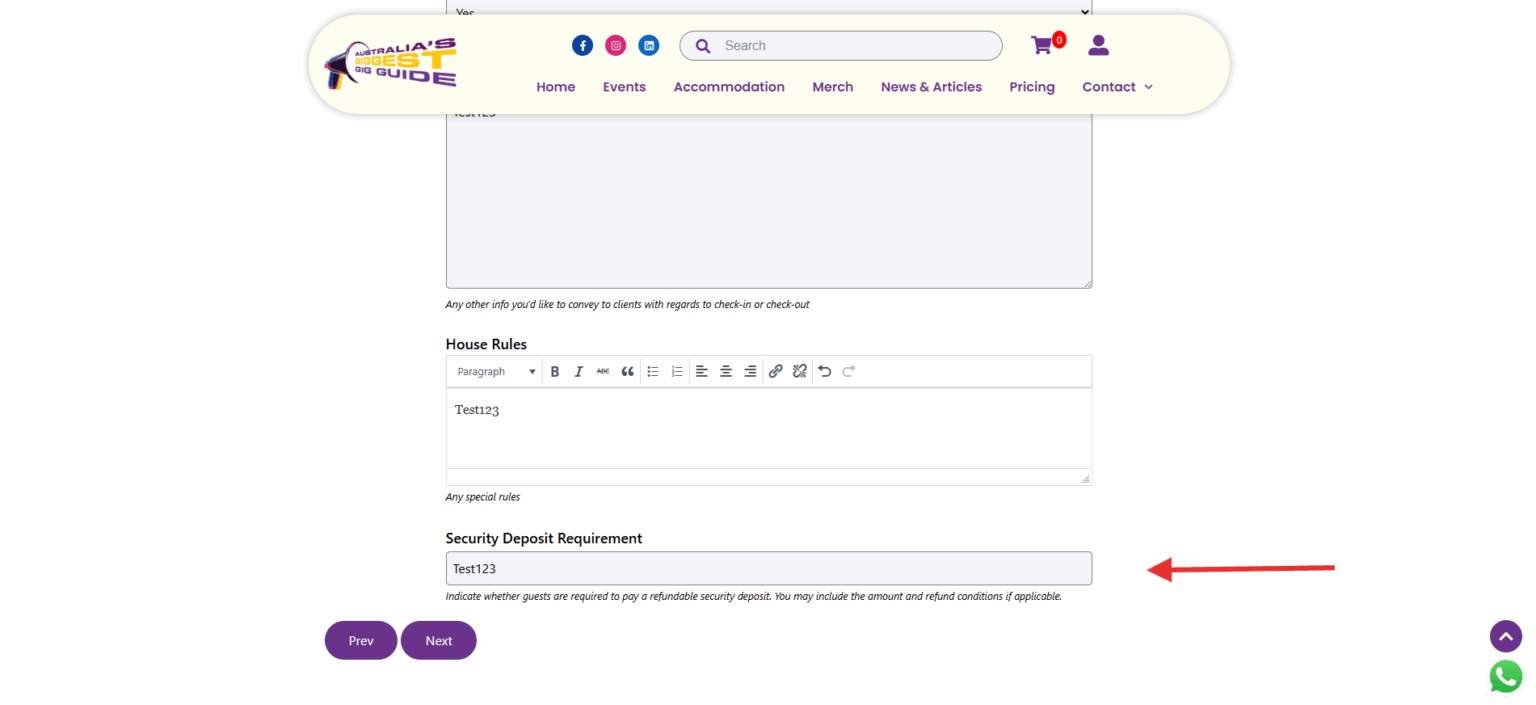 Message telling users they are almost done filling in their information with just one more step remaining.
