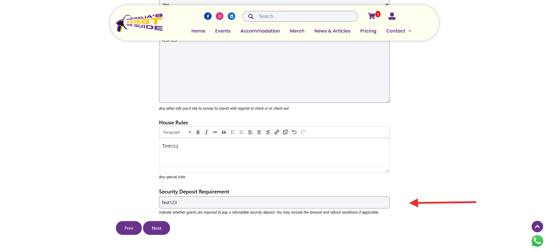 Message telling users they are almost done filling in their information with just one more step remaining.