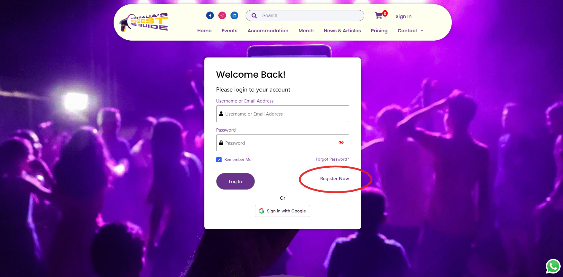 Invitation to fill in your details and join the ABGG family.