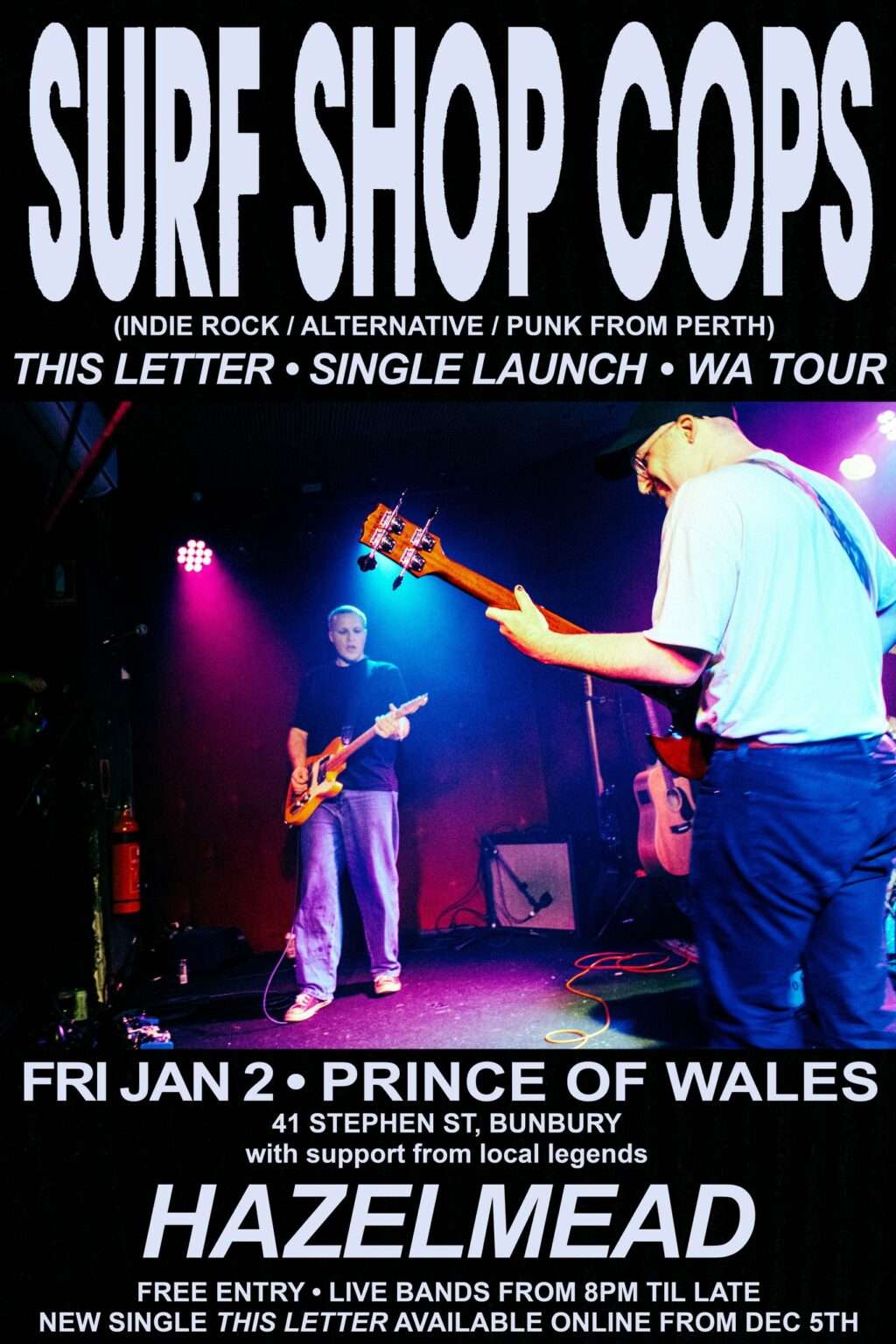 Surf Shop Cops @ The Prince of Wales Hotel