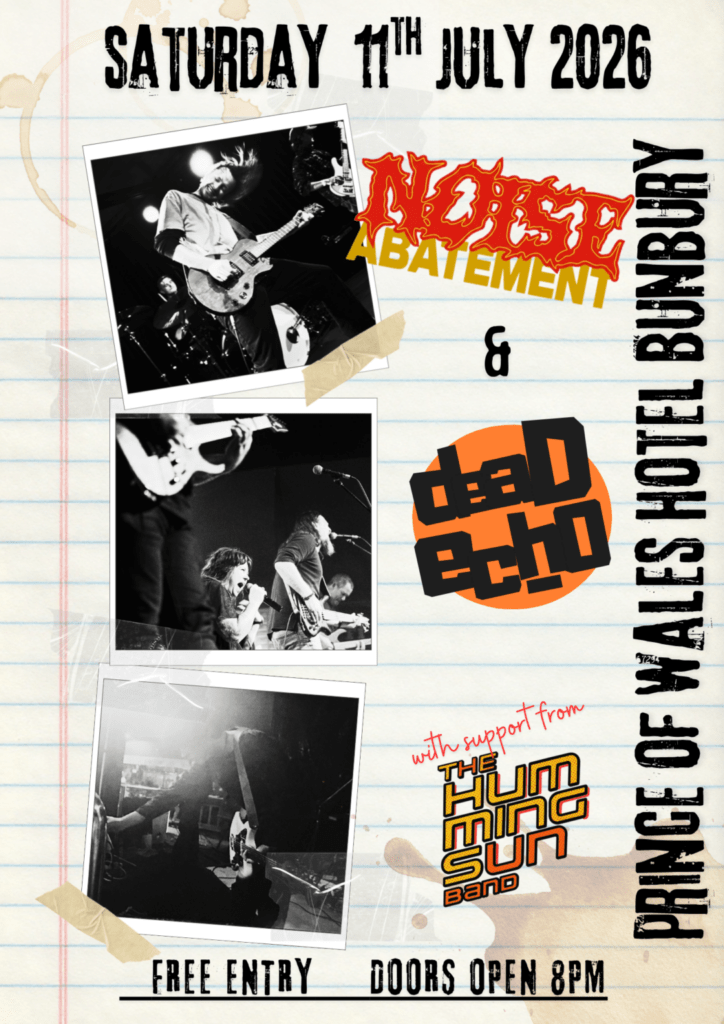 Noise Abatement, DeadEcho & The Humming Sun Band Live at The Prince