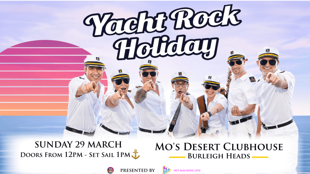 Yacht Rock event poster landscape design for March
